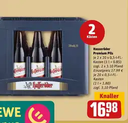 REWE DE Hasseröder Premium Pils tilbud