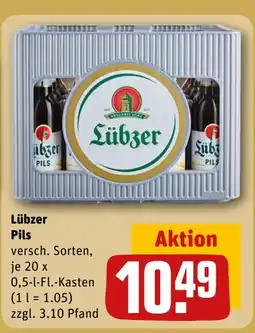 REWE DE Lübzer pils tilbud