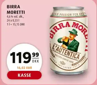 Scandinavian Park Birra Moretti tilbud