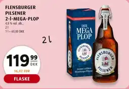 Scandinavian Park Flensburger Pilsener 2-1-mega-plop tilbud