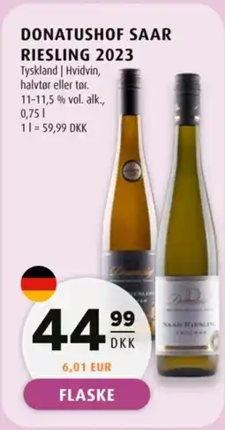 Scandinavian Park Donatushof Saar riesling 2023 tilbud