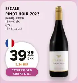 Scandinavian Park Escale pinot noir 2023 tilbud