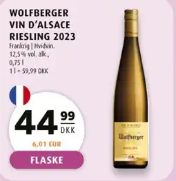 Scandinavian Park Wolfberger Vin D'alsace riesling 2023 tilbud