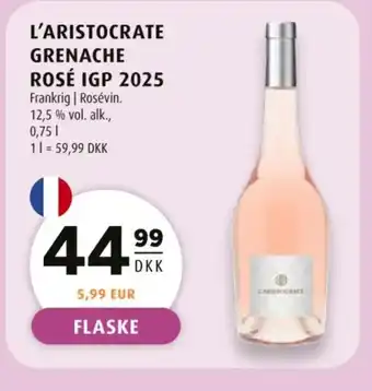 Scandinavian Park L'Aristocrate grenache rosé IGP 2025 tilbud