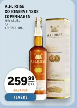 Scandinavian Park A.H. Riise XO reserve 1888 Copenhagen tilbud