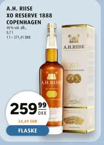 Scandinavian Park A.H. Riise XO reserve 1888 Copenhagen tilbud