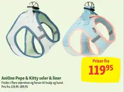 Maxi Zoo AniOne Pepe & Kitty seler & liner tilbud