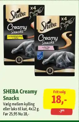 Maxi Zoo SHEBA Creamy Snacks tilbud