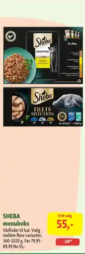 Maxi Zoo SHEBA menuboks tilbud