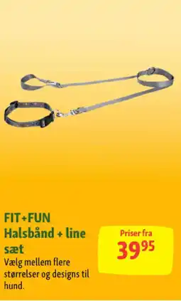 Maxi Zoo FIT+FUN Halsbånd + line sæt tilbud