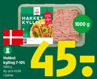 Hakket kylling