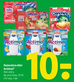 Coop 365 Danonino eller Actimel tilbud