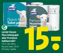 Coop 365 Lambi Classic Plus / Premium household paper tilbud