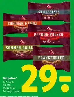 Coop 365 Gøl pølser tilbud