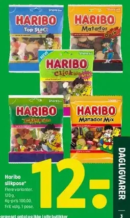 Coop 365 Haribo slikpose tilbud