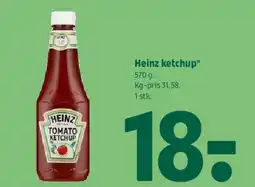 Coop 365 Heinz ketchup tilbud