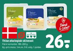 Coop 365 Thise økologisk skiveost tilbud