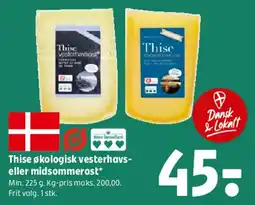 Coop 365 Thise økologisk vesterhavs- eller midsommerost tilbud