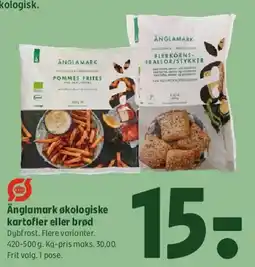 Coop 365 Änglamark økologiske kartofler eller brød tilbud