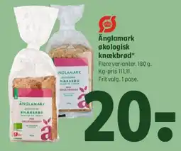 Coop 365 Änglamark økologisk knekkebrød tilbud