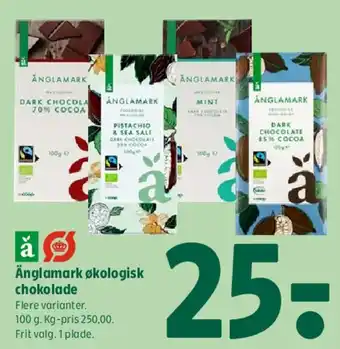 Coop 365 Änglamark økologisk chokolade tilbud