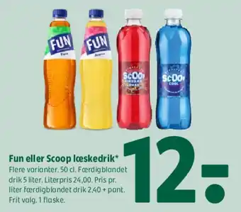 Coop 365 Fun eller Scoop læskedrik tilbud