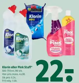 Coop 365 Klorin eller Pink Stuff tilbud