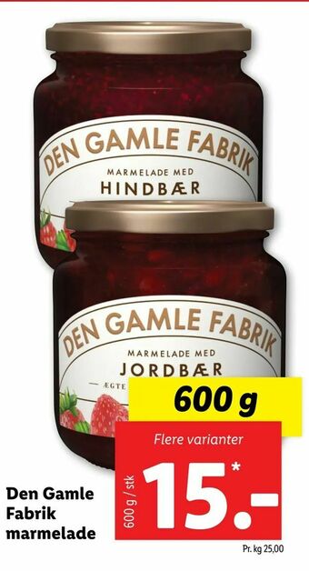 Den Gamle Fabrik marmelade