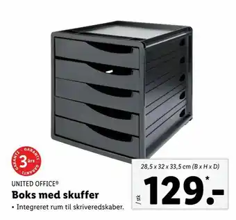 Boks med skuffer