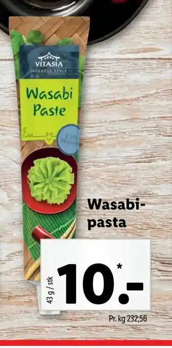 Wasabi pasta