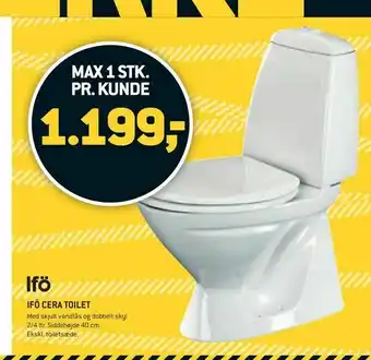 XL-BYG Ifö cera toilet tilbud