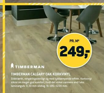 XL-BYG Timberman calgary oak korkvinyl tilbud