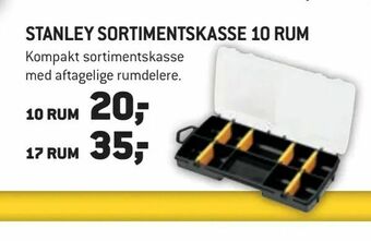 XL-BYG Stanley Sortimentskasse 10 rum tilbud