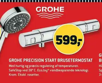 XL-BYG Grohe precision start brusetermostat tilbud