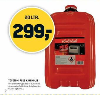 XL-BYG Toyotomi plus kaminolie tilbud