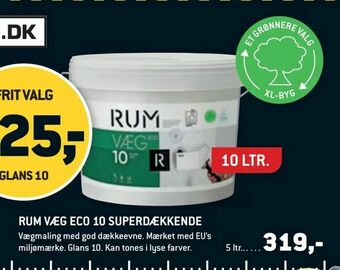 XL-BYG Rum væg eco 10 superdækkende tilbud