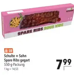 Citti Schulte + sohn spare ribs gegart tilbud