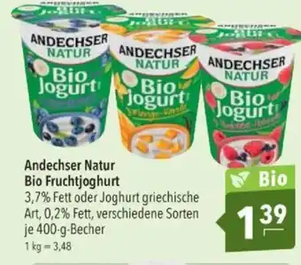 Citti ANDECHSER NATUR Bio fruchtjoghurt tilbud