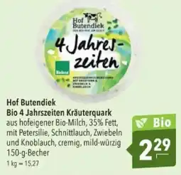 Citti HOF BUTENDIEK Bio 4 jahrszeiten kräuterquark tilbud