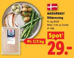 Lidl MADVÆRKET Ribbenssteg tilbud
