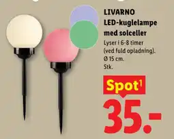 Lidl LIVARNO LED-kuglelampe med solceller tilbud