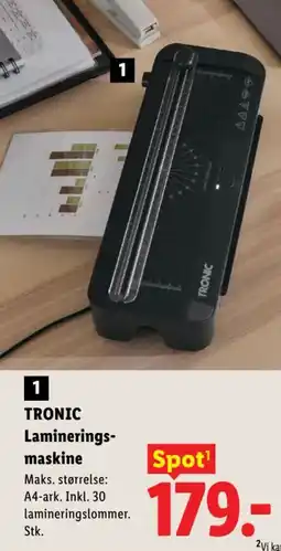 Lidl TRONIC Laminerings- maskine tilbud