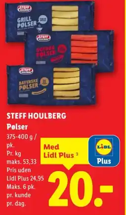 Lidl STEFF HOULBERG Pølser tilbud