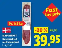 Lidl MADVÆRKET Grisemørbrad med bimørbrad tilbud