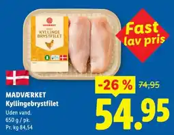 Lidl MADVÆRKET Kyllingebrystfilet tilbud