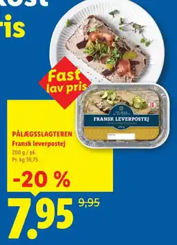 Lidl PÅLÆGSSLAGTEREN Fransk leverpostej tilbud