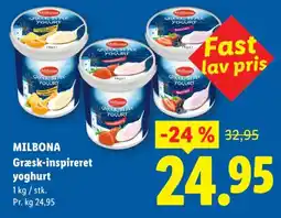 Lidl MILBONA Græsk-inspireret yoghurt tilbud