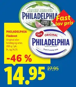 Lidl PHILADELPHIA Flødeost tilbud