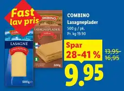 Lidl COMBINO Lasagneplader tilbud