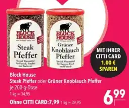 Citti Block House Steak Pfeffer oder Grüner Knoblauch Pfeffer tilbud